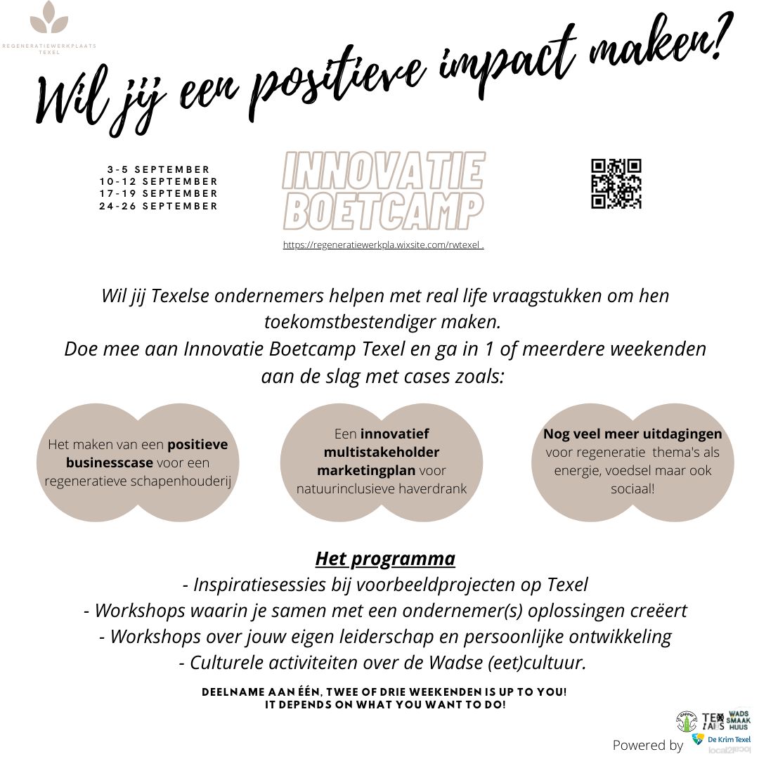 Flyer Innovatie Boetcamp